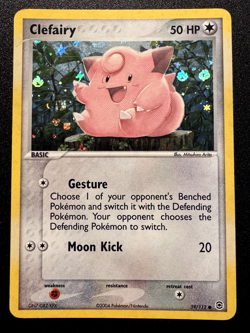 Clefairy 59/112 EX FireRed & LeafGreen Pokemon Card Reverse Holo Foil Rare HP - Image 1