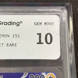 Pokemon Zapdos Ex #204 SV2a Card 151 Special Art Rare 2023 Japanese AIGRADING 10 - Image 4
