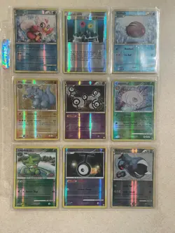 Pokemon Card Lot 9 Vintage Reverse Holos 🔥LP - HP 2007-2010 DP era - Image 1