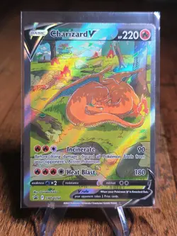 Pokemon Charizard v SWSH260 Alternate Art Full Art Holo Promo Card - Image 1
