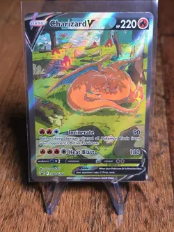 Pokemon Charizard v SWSH260 Alternate Art Full Art Holo Promo Card - Image 3