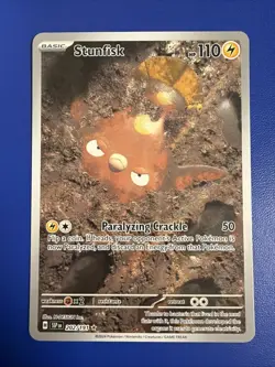 🔥 Stunfisk 202/191 | Illustration Rare NM/M | Surging Sparks 2024 Pokemon Card - Image 1
