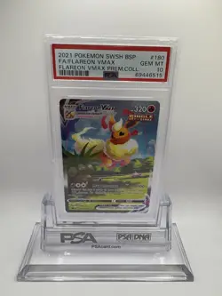 Pokemon TCG Flareon VMAX SWSH180 Sword & Shield Promo Card Holo PSA 10 - Image 1