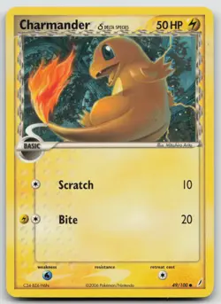 Charmander (Delta Species) 49/100 Crystal Guardians Common Pokemon TCG Card - Image 1