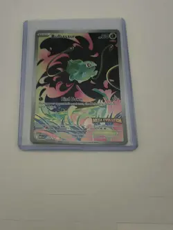 Pokemon Bulbasaur Mega Evolution Stamped Holo Illustration Rare 133/132 Card - Image 1