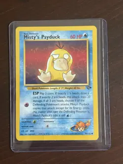 Pokemon TCG Misty's Psyduck 90/132 Gym Challenge WOTC Vintage Card - Image 1