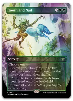 Tooth and Nail (Borderless) #652 (Foil) (LP) Commander Masters CMM Magic MTG - Image 1