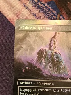 MTG - Colossus Hammer - Lost Caverns Of Ixalan (Commander) - Borderless FOIL NM - Image 3