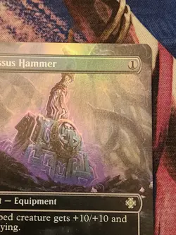 MTG - Colossus Hammer - Lost Caverns Of Ixalan (Commander) - Borderless FOIL NM - Image 4