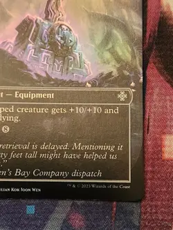 MTG - Colossus Hammer - Lost Caverns Of Ixalan (Commander) - Borderless FOIL NM - Image 5