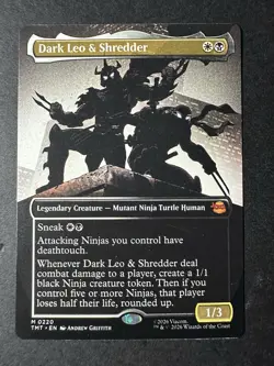 MTG: Teenage Mutant Ninja Turtles: Borderless Dark Leo & Shredder 220 - Image 1