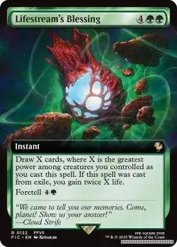 Lifestream's Blessing (Extended Art) [FIC - 122] - NM [Normal] TCG MTG - Image 1