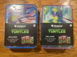 Magic The Gathering Teenage Mutant Ninja Turtles Leonardo and Donatello Tins (2) - Image 1
