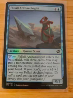 MTG Fallaji Archaeologist (Foil) 048 The Brothers' War M/NM Free UK P&P - Image 1