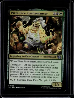 Pizza Face, Gastromancer - 163 - Foil - TMT - NM - MTG Magic the Gathering - Image 1