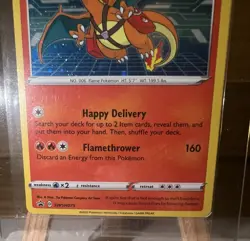 Pokemon TCG Special Delivery Charizard Promo Card SWSH075 Holo - Image 2