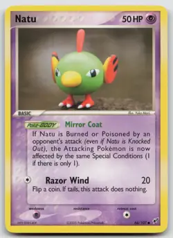 Natu 66/107 | Pokemon EX Deoxys | Yuka Morii Clay Art 66/107 - Image 1