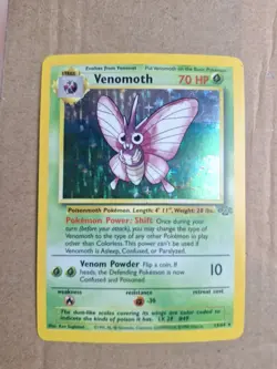Venomoth 13/64 Jungle Holo Rare 1999 Pokemon Wizards Nintendo - Image 1