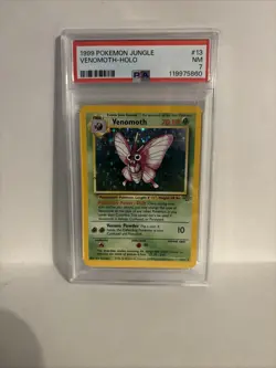 1999 Pokemon TCG Jungle VENOMOTH HOLO #13 PSA 7 Trading Card - Image 1