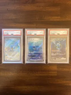 Squirtle Wartortle Blastoise Pokemon 151 Japanese PSA 10 - Image 1