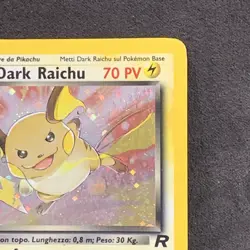 Pokemon Dark Raichu 83/82 Team Rocket Rara Holo Unlimited Wizards ITA Vintage - Image 4