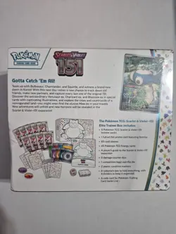Pokemon TCG Scarlet & Violet 151 Elite Trainer Box SEALED - Image 3