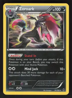 Zoroark 91/162 Pokemon TCG XY - BREAKthrough LP - Image 1