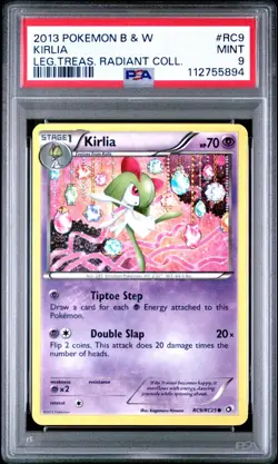 2013 Pokemon Black & White Legendary Treasures Radiant Collect #RC9 Kirlia PSA 9 - Image 1