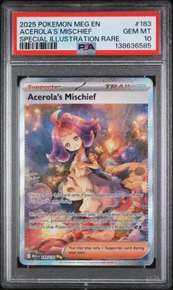 Acerola's Mischief #183 Pokemon Mega Evolution PSA 10 [138636585] - Image 1