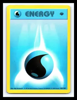 💥 Pokemon 1st Edition Stamp SHADOWLESS # 102/102 Water Energy Pokemon 1999 - Image 1