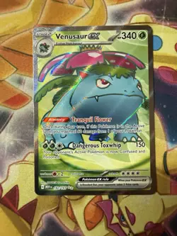 Pokemon TCG Venusaur ex 182/165 Scarlet & Violet 151 Ultra Rare Holo NM - Image 1