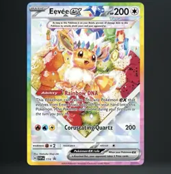 Pokemon TCG Eevee ex 174 SVP Promo Holo Scarlet & Violet EX Basic 200 HP - Image 1