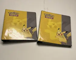 Pokemon TCG Lot 2 Binders Holos SWSH Black Star 300 Plus Basic - Image 1
