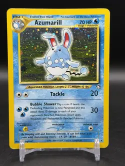 Azumarill 2/111 Neo Genesis Holo Rare Pokemon English WOTC HP - Image 1
