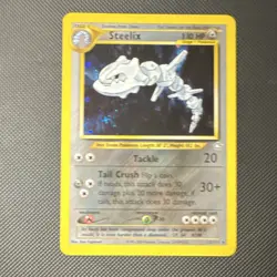 Pokemon TCG Steelix 15/111 Neo Genesis Holo Rare Unlimited 110 HP 2000 - Image 1