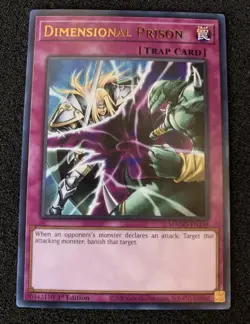 Yu-Gi-Oh! Dimensional Prison (MAGO-EN158) Maximum Gold 1st Ed NM - Image 1