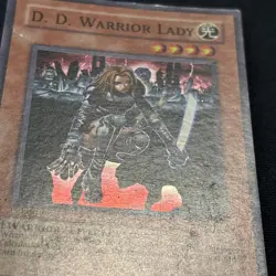 Yugioh! D.D. Warrior Lady DCR-027 Super Rare 1st Edition Vintage - Image 2