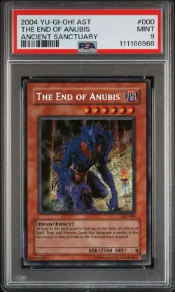 2004 Yu-Gi-Oh! The End Of Anubis Ancient Sanctuary AST Unlimited Secret PSA 9 - Image 1