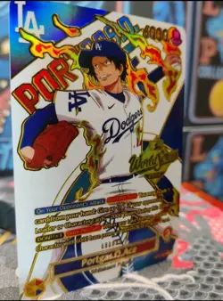 One Piece Portgas D. Ace Special Doujin Kawaii Holo ACG Art Card - Image 5