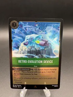 Retro Evolution Device 100/204 Rare Foil Disney Lorcana Winterspell - Image 1