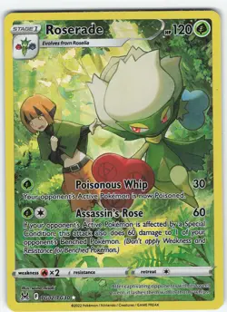 Roserade TG02/TG30 Ultra Rare Holo SWSH11 Lost Origin Trainer Gallery NM Pokemon - Image 1
