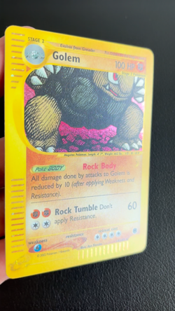 Golem 14/165 Expedition Base Set Holo Rare WOTC Vintage Pokemon TCG - NM - Image 2