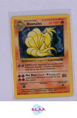 NINETALES POKEMON 12/102 1999 BASE SET SHADOWLESS HOLO ENGLISH - Image 1
