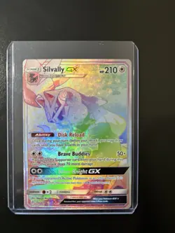 Pokemon Silvally GX Secret Rare Full Art Holo Cosmic Eclipse 262/236 HP 210 - Image 1