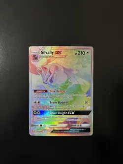Pokemon Silvally GX Secret Rare Full Art Holo Cosmic Eclipse 262/236 HP 210 - Image 2