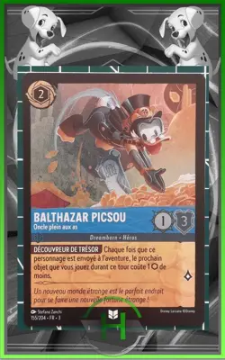 Balthazar Picsou FOIL - 155/204 - Chapitre 3 - Carte Lorcana Francaise Neuve - Image 1