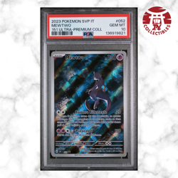 Pokemon Card Italian - Mewtwo SVP #052 Promo - 151/Mew - PSA 10 GEM MINT - Image 1