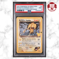 Pokemon Card English - Rocket's Zapdos 25th Celebrations #15/132 - 2021 - PSA 9 - Image 1
