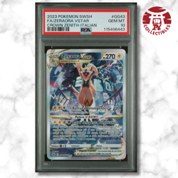 Pokemon Card Italian - Zeraora Vstar #GG43 - Crown Zenith - PSA 10 GEM MINT - Image 1