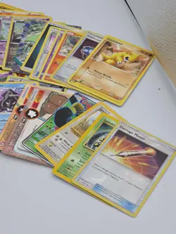 Premium 100+ Pokemon Card Lot + Pokemon Rummy And Pikachu Figure Various Cond - Image 4